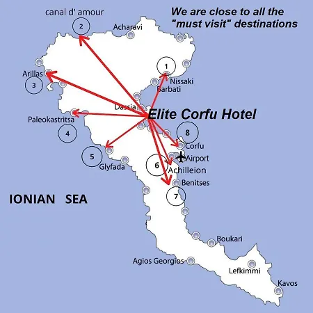 Elite Corfu Sea View Appart hôtel
